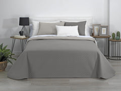 AVA | Cuvertură Reversibilă | Pentru Toate Anotimpurile | Culoare - Bej/Taupe | Pentru pat de 105 Cm. (200 X 270 Cm. Ancho X Alto) | Cuvertură cu matlasare Plapumi si pilote Naty Shop Titlu implicit