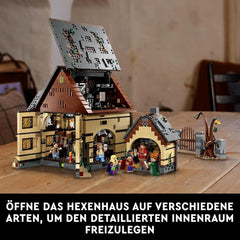 LEGO Ideas Hocus Pocus : La maison de sorcière des sœurs Sanderson, kit de collection pour adultes avec maison, 6 figurines et accessoires, femme et homme 21341 Ensembles de construction Besuche den LEGO-Store