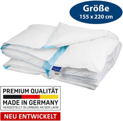 Couette Genius Eazzzy Climate Comfort 155 X 220 Cm, Fibre serrée, Couette légère pour toutes les saisons, Couette respirante, Température agréable pour dormir, Couette pour toutes les saisons Couettes et couettes Naty Shop