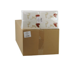 Serviettes motifs rigolos, 2 épaisseurs, Welcome / Bon Appetit 33 X 33 Cm pli 1/8, paquet de 8 (8 X 250 pièces)