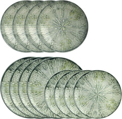 Service de table en porcelaine gris Fusion 67351GA2, 12 pièces