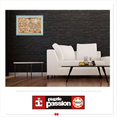 Educa - Puzzle 1000 pièces pour adultes | Ancienne carte du monde, puzzle 1000 pièces pour adultes et enfants à partir de 14 ans, carte (15159) Puzzle Naty Shop