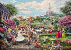 Schmidt Spiele 58038 Disney, Cendrillon heureuse pour toujours, Thomas Kinkade, puzzle 1000 pièces, multicolore Puzzle Naty Shop