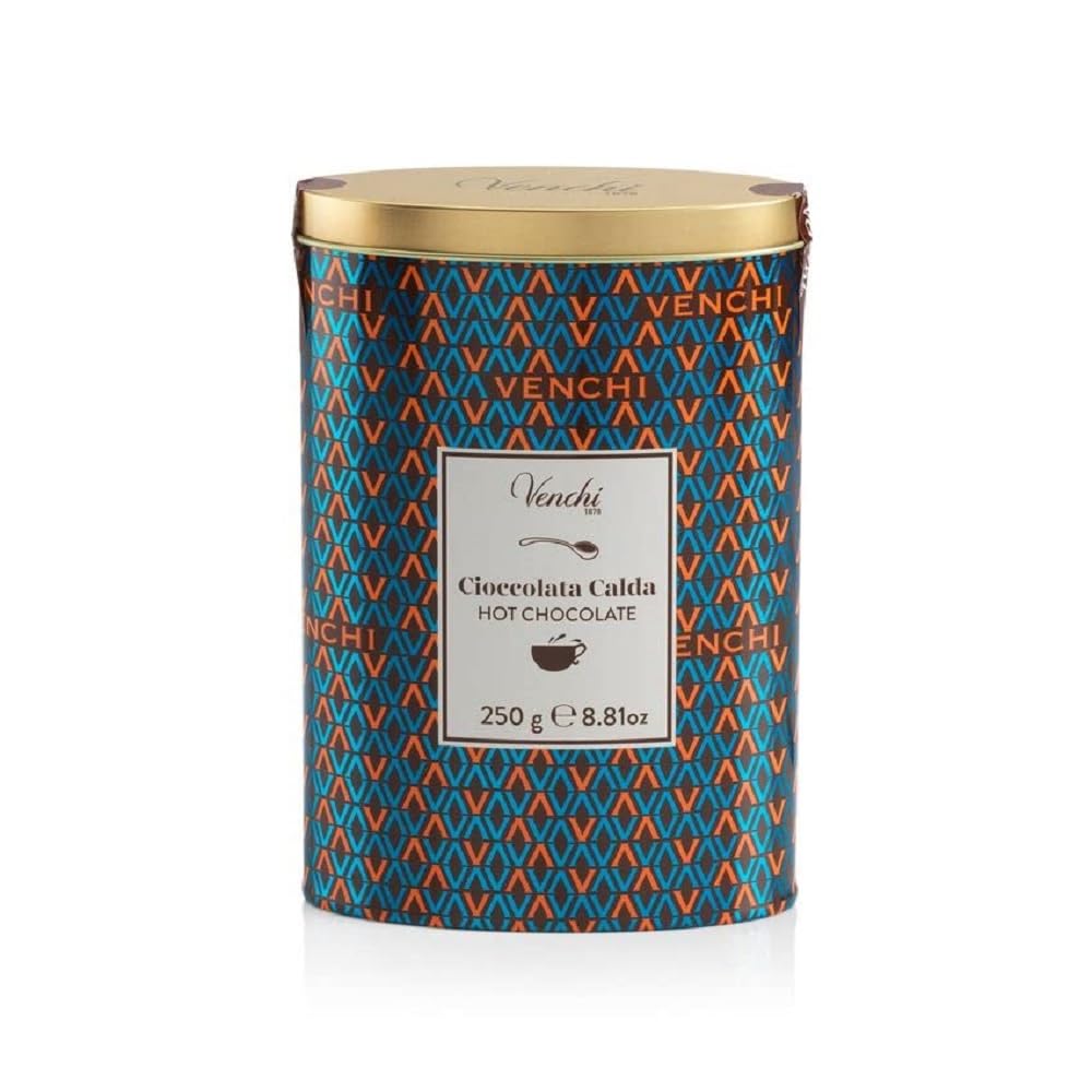 Venchi - Mélange pour chocolat chaud - Cacao en poudre, 250 grammes - Sans gluten Naty Shop