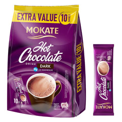 MOKATE® Chocolat chaud noir - 1 paquet 180 grammes - 10 sachets Cacao et Chocolat Chaud Naty Shop Chocolat noir - 1 paquet - 10 sachets