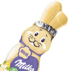 Milka Smiling Bunny White – Ciocolată de Paște din ciocolată albă în formă de iepuraș – 14 x 90g