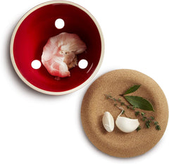 EH348763 Pot à ail, céramique, 14,6 x 14,6 x 13,4 cm, céramique, Grand Cru, 14,6 x 14,6 x 13,4 cm Boîtes de conservation Naty Shop