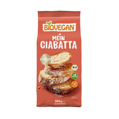 Biovegan Mein Ciabatta Backmischung Mélange pour pâtisserie et cuisine Naty Shop 1 X 500 Gr