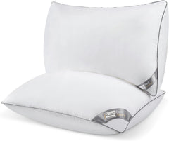 Oreiller Bedstory, paquet de 2, qualité hôtelière, oreiller de sommeil alternatif, de soutien et hypoallergénique pour les dormeurs sur le ventre, le dos et les côtés Oreillers Naty Shop standard Titre par défaut