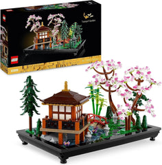 Lego Icons Garden Of Silence - Ensemble de jardin botanique zen pour adultes avec fleur de lotus - Décoration de bureau d'inspiration japonaise personnalisable - Cadeau pour femmes et hommes 10315 Jeux de construction Besuche den LEGO-Store Garden