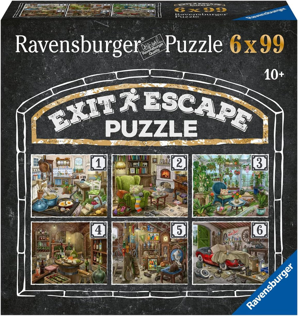 Ravensburger EXIT Puzzle - Le Manoir Fantôme - Puzzle 6X 99 pièces pour les adultes et les enfants amateurs de puzzles âgés de 10 ans et plus Puzzle Naty Shop Gothic