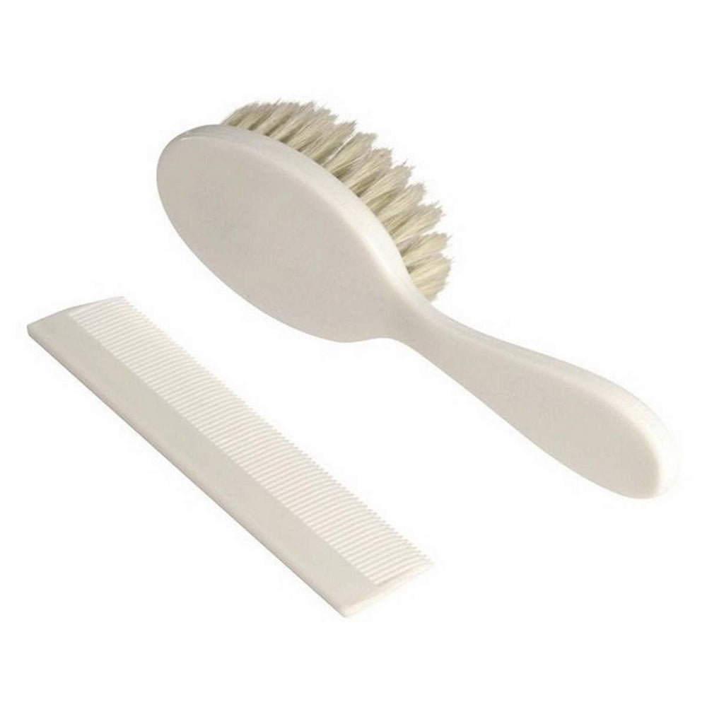 315005 Peigne et brosse en plastique blanc Enfants - Bain et soin Naty Shop Default title