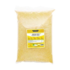 Mei organic 1 kg, boabe organice bogate în fibre și minerale, boabe de mei galben pentru consum, pachet ideal pentru familie