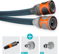 Gardena Liano Xtreme 1/2" 25 m : tuyau d'arrosage textile extrêmement robuste avec tuyau intérieur en PVC léger et résistant aux intempéries (18475-20)
