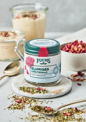 Fuchs Gewürze - Blumiges Kräutersalz | Gewürzsalz avec Rosenblütenblättern, Minze & Salz | Verfeinert Gemüse et Pasta-Gerichte | 45 g dans du wiederverschließbaren Gewürzglas