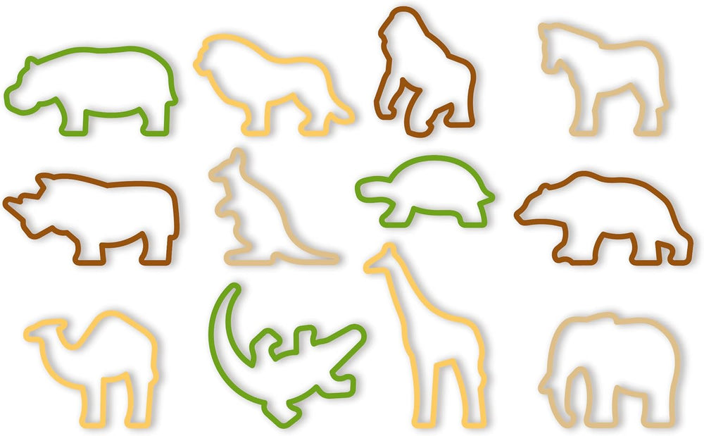 Set de forme pentru biscuiți Tescoma Delícia Kids Zoo, 12 piese