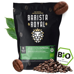 BARISTA ROYAL Bio Kaffeebohnen 1kg "Sélection Spéciale" | Frische Kaffeebohnen direkt gehandelt | 70 % Arabica, 30 % Robusta Café Ganze Bohnen | Idéal pour les machines entièrement automatiques et à filtre
