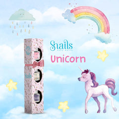 Snails Kids Coffret cadeau de vernis à ongles 510409, mini licorne 3 x 5 ml, à base d'eau, lavable, sûr, végétalien