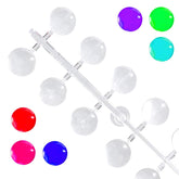 120 pcs points de présentation d'ongles points de colle de couleur presse sur les ongles points d'affichage d'ongles échantillons d'ongles conseils d'ongles accessoires d'ongles à faire soi-même affichage d'ongles conseils d'ongles pour ongles en gel transparent auto-adhésif