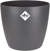 elho Brussels Round 18 - Ghiveci de flori de interior - Ø 18,3 x H 16,8 cm - Negru/Antracit