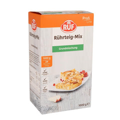 RUF Rührkuchen Backmischung, Nur Wasser & Öl Zugeben, Rezeptur Für Blechkuchen, Kastenkuchen, Muffins, Gugelhupf Und Tortenböden, 1X1000G Mélange pour la pâtisserie et la cuisson Naty Shop Rührteig 1 Kg (1Er Pack)