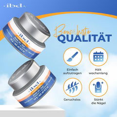 Gel dur IBD – Gel de construction transparent 1 paquet (1 x 14 g) – Fabriqué aux États-Unis – Gel de construction de qualité supérieure pour ongles en gel