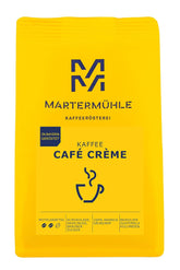 Martermühle Café Crème Kaffeebohnen 500g mittelkräftig I Arabica I Saveurs : Brauner Zucker, Haselnuss, Schokolade I Ganze Kaffeebohnen schonend geröstet, säurearm