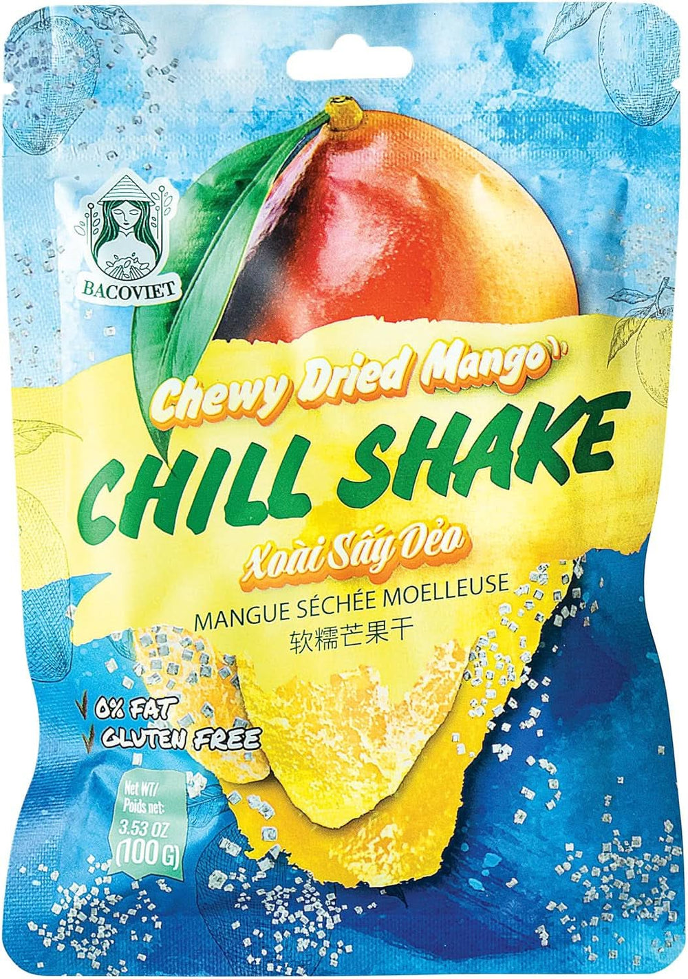 Mangue séchée - 1 x 100 grammes de produits déshydratés Naty Shop