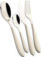 Bugatti GGAU-023F50 Service de table Gioia, poitrine/acier, 22 X 8 X 30 cm, couleur ivoire, 24 pièces Cuisine Naty Shop