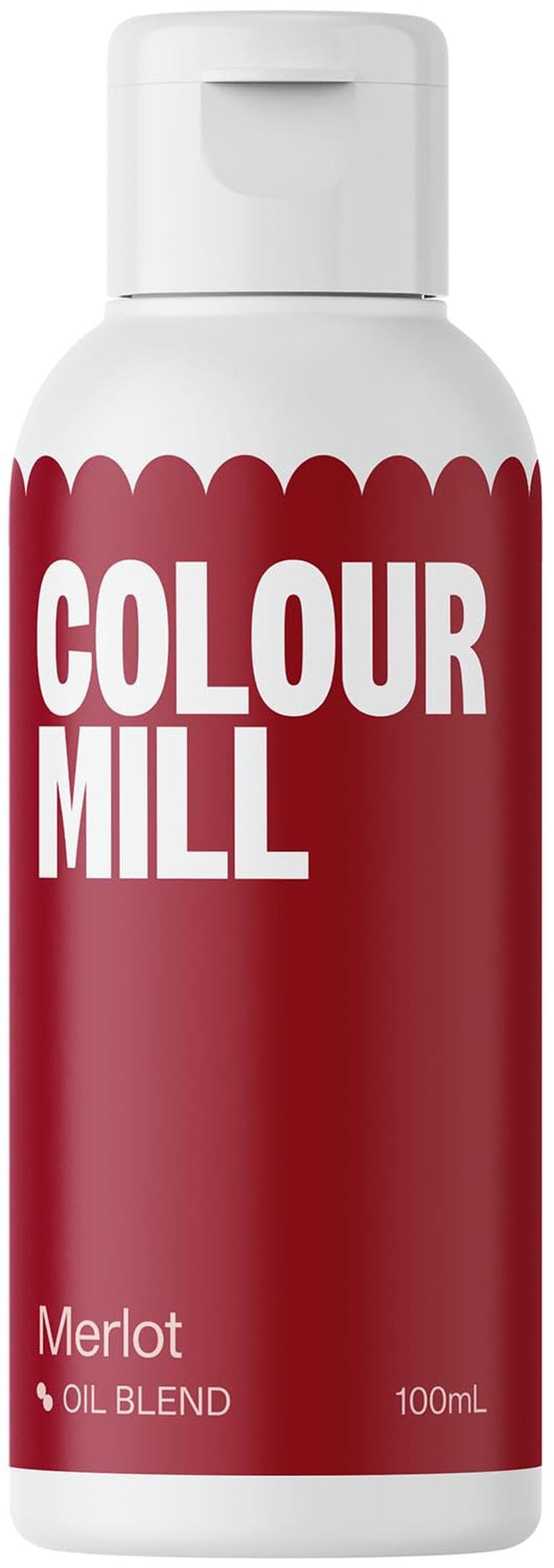 Colorant alimentaire à base d'huile Color Mill, mélange d'huile de Merlot - Colorant alimentaire pour chocolat, fondant, muffins, gâteaux, pâtisserie, macarons - Colorant alimentaire pour décoration de gâteaux - 100 ml
