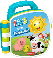 Fisher-Price Musical Animal Friends Recueil de chansons | Jouet bébé à partir de 6 mois, 1 an pour filles et garçons | Jouet pour enfants | Livre musical avec effets sonores et lumineux | Jouet éducatif (allemand), GFP29 Jucarii Bebe Naty Shop Germany Multi