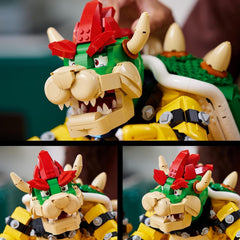 LEGO Super Mario The Mighty Bowser Kit de modèle 3D Grand ensemble de figurines à collectionner comprenant une plateforme de duel Idée cadeau pour les fans À afficher comme décoration de pièce 71411 Jeux de construction Besuche den LEGO-Store