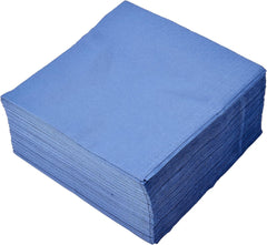 SER4230239 Serviette 40 X 40, 2 épaisseurs, pli 1/4, 100 serviettes, 2 épaisseurs, bord lisse, bleu