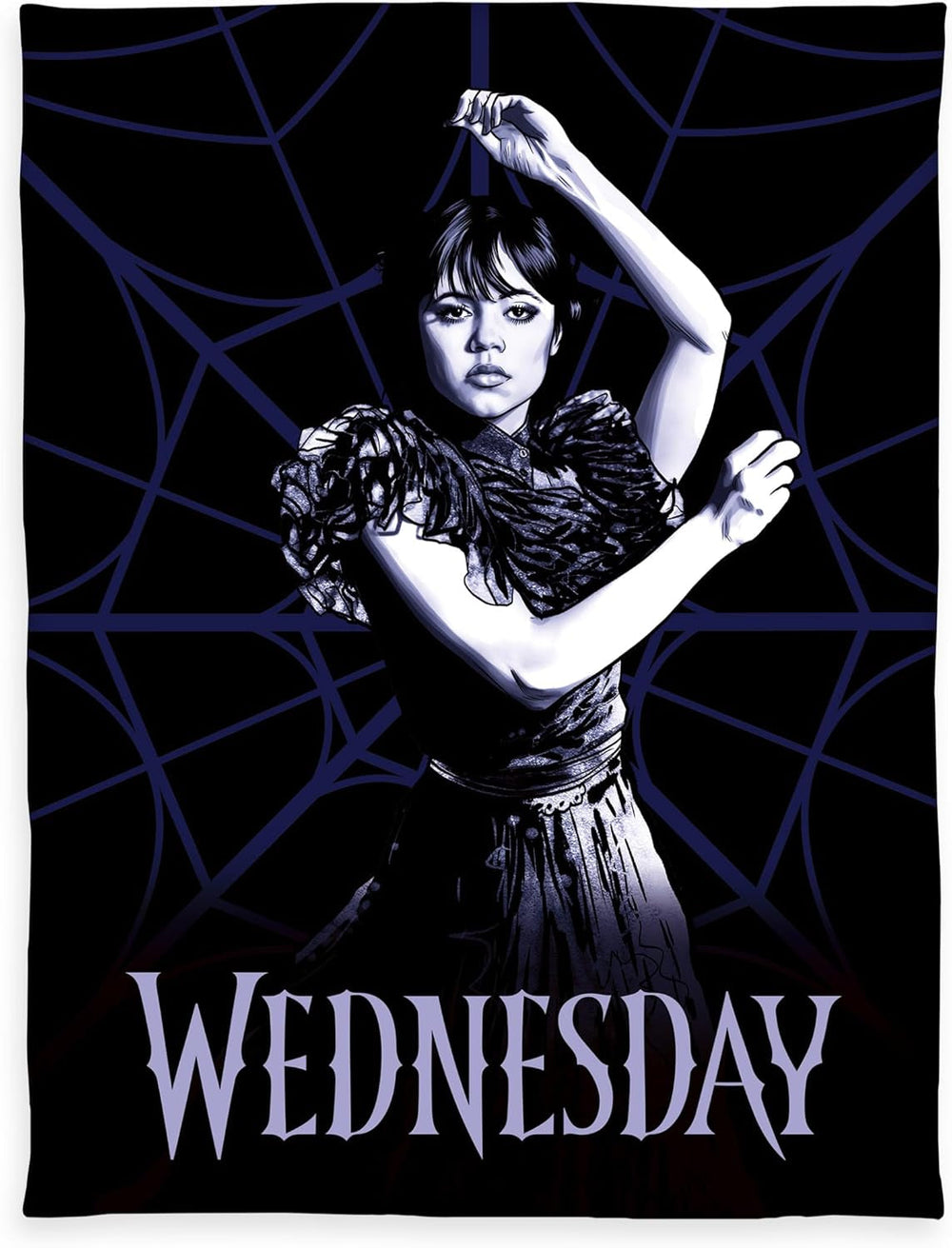 Couverture polaire Herding Wednesday, env. 130X170 Cm, 100% polyester, noir Lits et couvertures Beuche den Herding-Store Titre par défaut