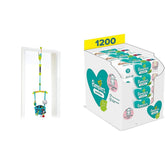 Bright Starts Ensemble de loquets de porte de luxe avec clip de cadre de porte sécurisé et stable et lingettes Pampers Sensitive pour bébé, 1200 lingettes (15 x 80)