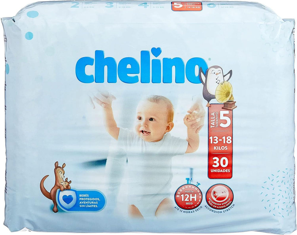 Couche Chelino Love, taille 5, 13 - 18 Kg, 30 couches Mère et Enfant Naty Shop