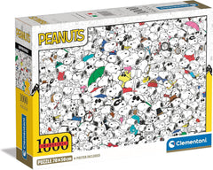 Clementoni - 39804 - Impossible Puzzle Peanuts - Puzzle 1000 pièces pour adultes et 14 ans, jeu d'adresse pour toute la famille Puzzle Naty Shop Titre par défaut