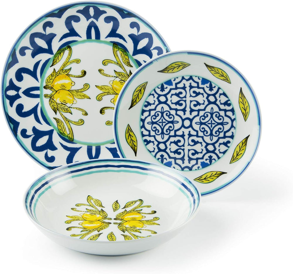 Service de table Excelsa Amalfi, 18 pièces, porcelaine