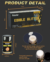 Paillettes comestibles, diverses couleurs et quantités Naty Shop