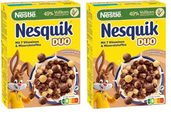 NESTLÉ Duo Céréales, Céréales Chocolat Brun et Blanc et Céréales Entières (1 x 325g)