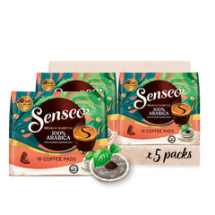 Senseo Pads Premium Selection, 5 x 16 Getränke, 80 Kaffeepads