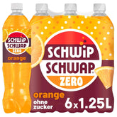 Schwip Schwap Zero Orange, boisson gazeuse au goût d'orange, set 6 x 1,25 litres Boissons sans alcool Naty Shop Nouvelle version