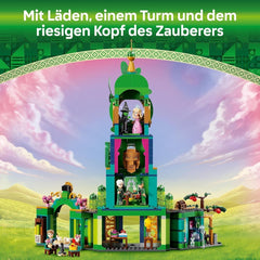 Jouet tour LEGO Wicked Welcome to Emerald City, mini-poupées Glinda et Elphaba, cadeau pour les cinéphiles et les filles et garçons à partir de 9 ans qui aiment les maisons de poupées 75684 Jeux de construction Besuche den LEGO-Store