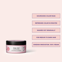 Maria Nila Color Refresh 300 ml - Une bombe colorée nourrissante contenant des pigments colorants temporaires qui rafraîchissent rapidement la couleur des cheveux. 100% végétalien. Sans sulfates et sans parabènes. Teinture capillaire Naty Shop