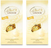 Boules de chocolat blanc Lindt LINDOR | Sachet de 137g | Env. 10 boules de chocolat blanc fourrées fondantes | Coffret cadeau chocolat | Coffret Cadeau Chocolat (Pack de 2)