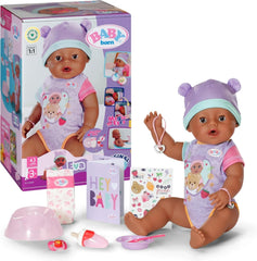 BABY Born Eva 43Cm, poupée avec 10 fonctions et accessoires, pour enfants à partir de 3 ans, fonctionne sans pile, grande poupée 43Cm, 836408 Zapf Creation Dolls Naty Shop Titre par défaut