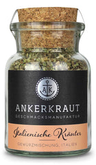 Ankerkraut Italienische Kräuter, mediterranes Universalgewürz for Pasta, Pizza and Salade, 25 g dans un verre de cuisson