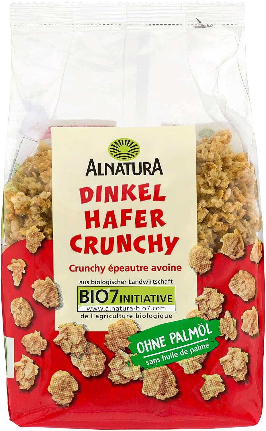 Crocant cu speltă și ovăz organic, 375g