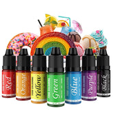 Colorant alimentaire – Lot de 7 colorants alimentaires pour pâtisserie de gâteaux de 12 ml – Colorant alimentaire vibrant pour la décoration de gâteaux, le bricolage de slime, la fabrication de slime