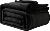 Couverture Confortable Couverture Polaire Moelleuse 130 X 150 Cm Couvertures De Lit Couverture De Canapé Grandes Couvertures Et Jetés Doux pour Adultes Jetés De Canapé Chaud Lavable en Machine Noir Good Nite Lits Et Couvertures Noir 130 X 150 Cm